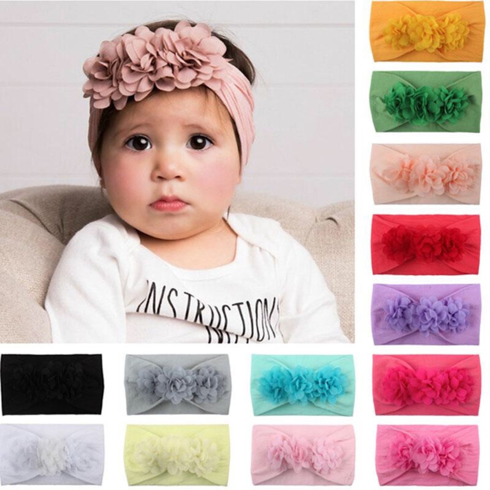 3Baby Girl Headband Lace Flower Hair Accessories